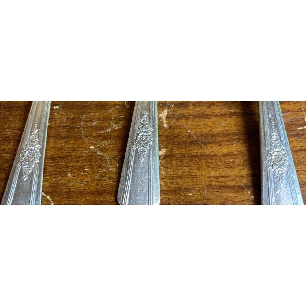Wm Rogers Overlaid Silverplate 6 Pieces Vintage Desire Pattern